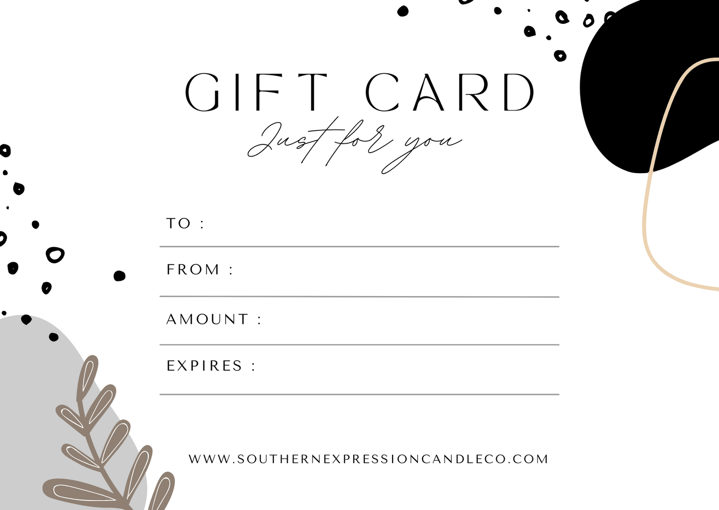 Southern Expression Candle Co. Gift Card